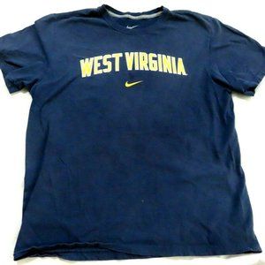 Nike West Virginia University Blue Regular Tee Short Sleeve T- Shirt